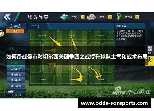 如何备战曼市对切尔西关键争四之战提升球队士气和战术布局